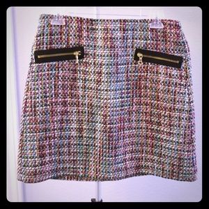 NWT Colorful tweed skirt